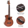 VANPHY Electric Ukelele Concert Ukulele Acoustic Electric Uke with Equalizer