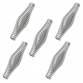 Ghzchuang 5Pcs Stainless Steel BBQ Spring Handle,4.33 Inch Long Heavy Duty BBQ Handles, Spring Stove Handle Accessories for Wood Stoves, Barbecue Smokers, Grills, Pits, Cabinets