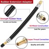 Two Flexible Stem Extenders 160mm and Two 90 Degree Brass