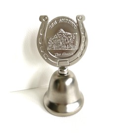San Antonio Texas Souvenir Dinner Bell - Alamo and River Walk Collectible Design