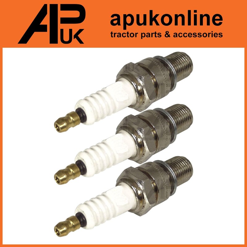 APUK 3x Spark Plugs Long Reach Replacement for Ford 540