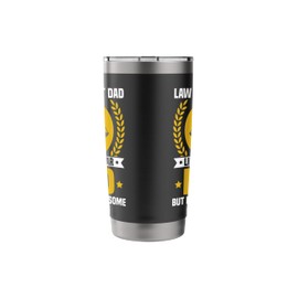 Law Student Dad Quote, Law-Some Dad, In Progress Lawyer Stainless Steel Insulated Tumbler