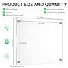 Sintuff 8 Pack Acrylic Floating Picture Frame Wall Mount Frameless