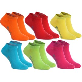 Rainbow Socks – Women's Men's Cotton Colourful Trainer Socks - 36-38