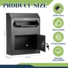 Yaocom Key Lock Mailboxes for Outside Locking Wall Mount Mailbox