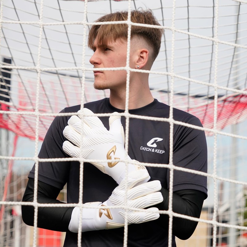 Catch & Keep Invictus Goalkeeper Gloves, Professional Football Gloves for