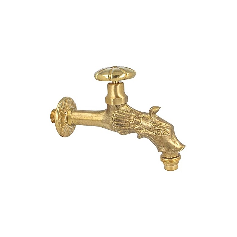 Tecuro Nostalgic Garden Tap, Garden Valve with Dragon Head with
