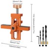 Cabinet Door Installation Positioner Set, Adjustable Drilling Template with Drilling