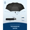 FARE Oversized Pocket Umbrella Skylight - Effective Umbrella with LED