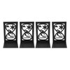 4Pcs Metal Book Ends Orderly Storage Arbitrary Adjustment Smoother Edges