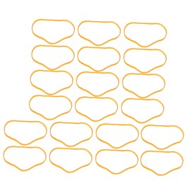 OHPHCALL Elastic Rubber Bands 70pcs 6mm Thick Sturdy Office Fixed Apron Colorful