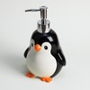 Colias Wing Ceramic Penguin Shape Soap Dispenser with Plastic Pump,