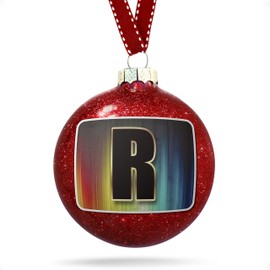 NEONBLOND Christmas Decoration R Characters, Letter Color fire Ornament