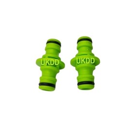 UKDD® Double Male Hose Connectors Extender for Join Garden Hose Pipe Tube Fits 1/2'' Hose Quick Connetors for Gardening, Car Washing(Green) Pack of 2