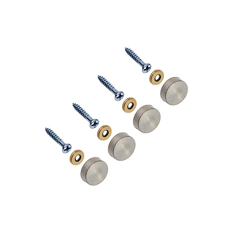 24PC Stainless Steel Screw Cover/Cap (Full Metal Construction 0.75" Diameter)