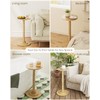 Masupu Round Side Table, Small End Table for Small Spaces,