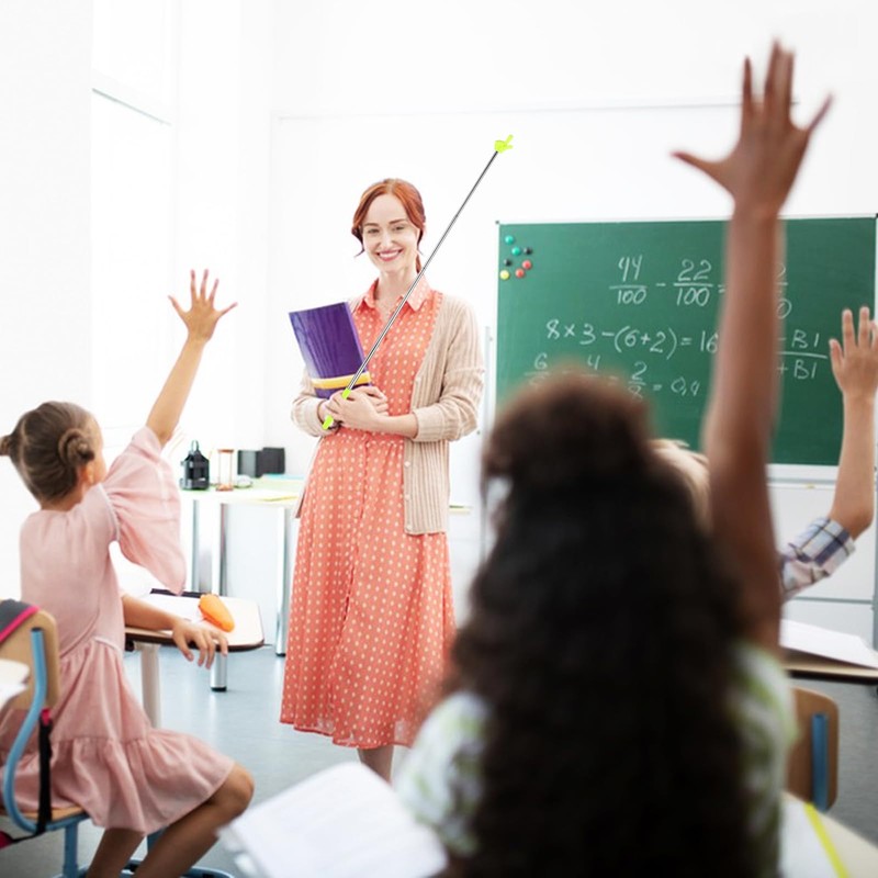 DIVINA VITAE Telescopic Teacher Pointer Extendable Pointer Stick for Classroom