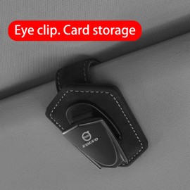 Sunglasses Holders for Car Visor,Universal Sunglasses Clip Magnetic Leather Glasses Eyeglass Clip for Car,Auto Interior Accessories Universal for Car SUV Truck Pickup