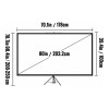 Vevor Pantalla Para Proyector 80puLG. 16:9 4k Con Trípode