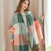 Oak & Tea Ladies Scarves Winter Warm Tartan Shawls Cashmere