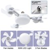 amgolibi Socket Fan Light with Remote, Screw in Ceiling Fan,
