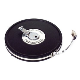 Keson MC1050 Closed Metal Housing Fiberglass Measuring Tape (Graduations: 1/10, 1/100), 50-Foot