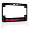 Fastasticdeals Metal Insert Bike License Plate Frame Maximum Effort Weatherproof