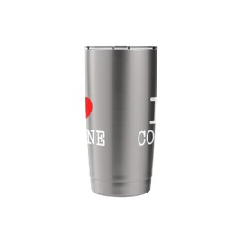 I Love Cologne Colonia Germany Carnival Heart Köln Cathedral Stainless Steel Insulated Tumbler