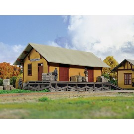 Walthers Cornerstone Series174 HO Scale Golden Valley Freight House Kit 8-3/8 x 3-3/8 x 3-1/4" 20.9 x 8.4 x 8.1cm