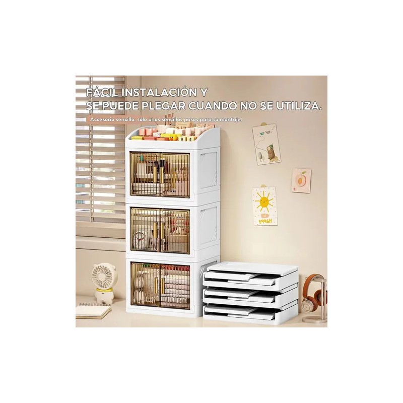 Organizador De Maquillaje 3 Capas Transparente Acrílico