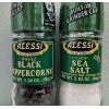 Alessi® Coarse Sea Salt and Whole Black Peppercorns Grinder Set