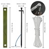 FANEAMADE Tree Stake Kit,Heavy Duty Steel Tree Straightening Kit,Tree Staking