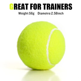 MRYCZ FYRHD 60 Pack Tennis Balls, Advanced Training Tennis Balls, Tennis Balls for Dogs, Bulk Tennis Balls for Practice with Mesh Bag for Easy Transport, Good for Beginner Training Ball