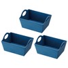 LIKE-IT Small Storage Mini Basket, Set of 3, Paper Mix