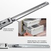 12 inch Drawer Slides 4 Pairs (8pcs) Full Extension Ball