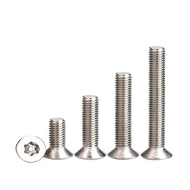 Xizonlin Torx Security Flat Head Screws 304 Stainless Steel Anti-Theft Screws (with Column Core) M3 M4 M5 M6