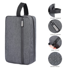 Etercycle Toiletry Bag for Men, Portable Travel Toiletry Organizer Bag,Shaving Bag for Toiletries Accessories (Deep gray)