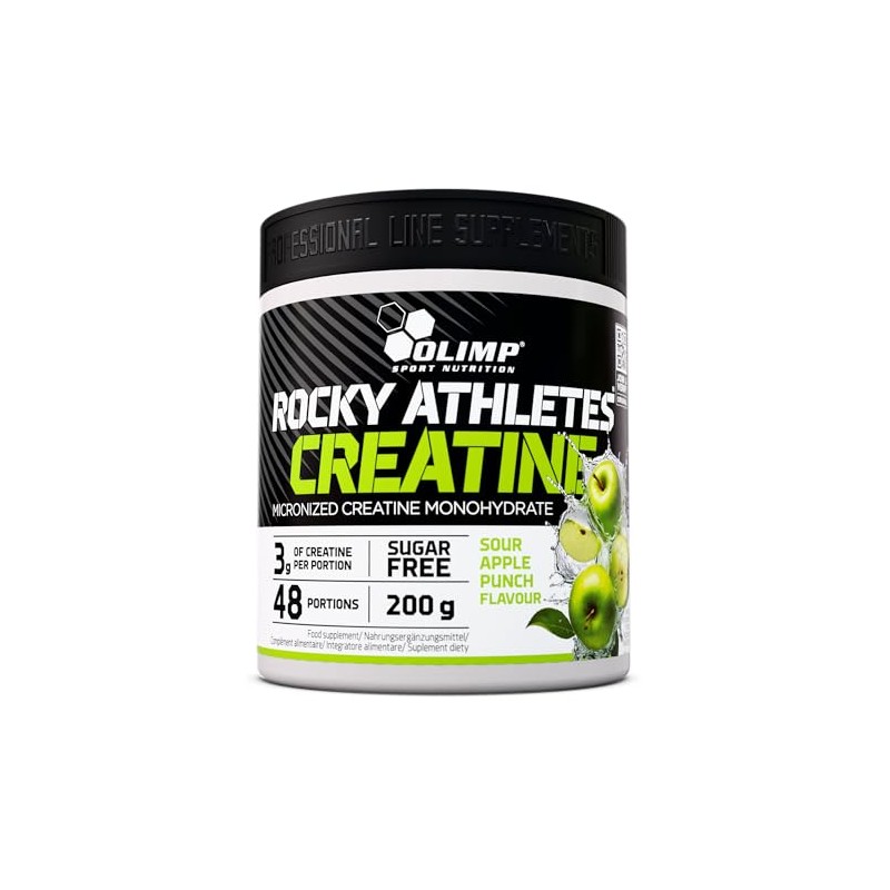 Olimp Rocky Athletes® Creatine - 200 g, Sour Apple Punch