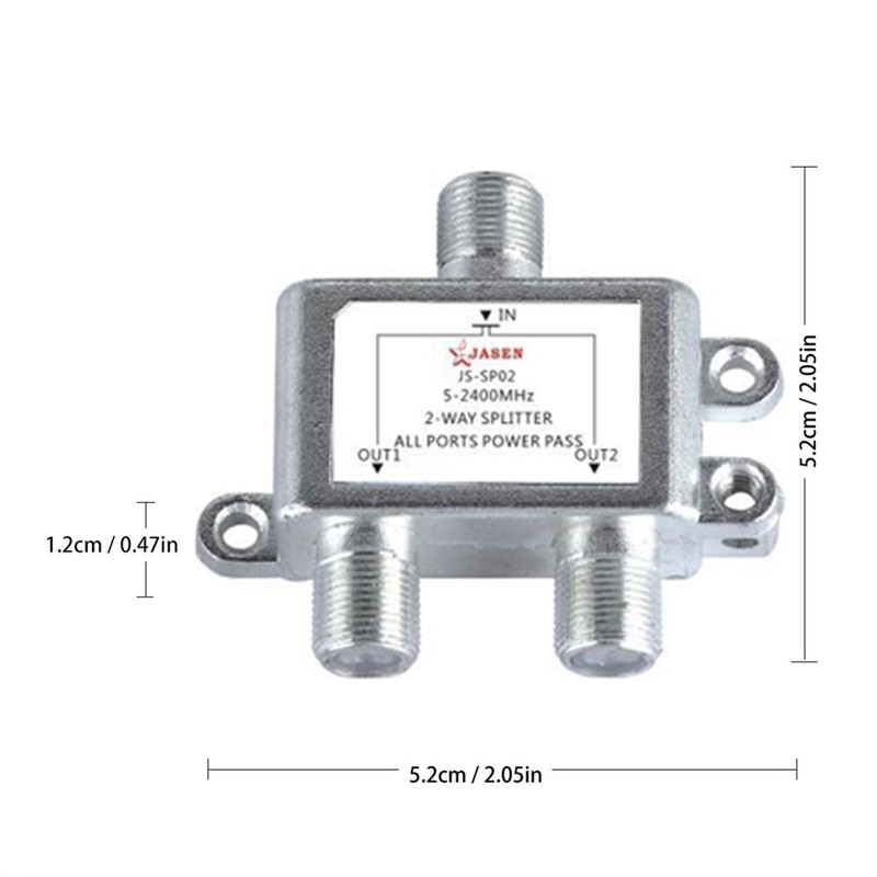 2 in 1 2 Way Port - Dual-use TV Signal