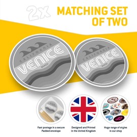 2 x 20cm Vinyl Stickers - Venice Beach California USA Surfer Surf Decals 40496