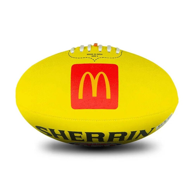 Sherrin AFL Replica All Surface Football, Yellow, Size 4