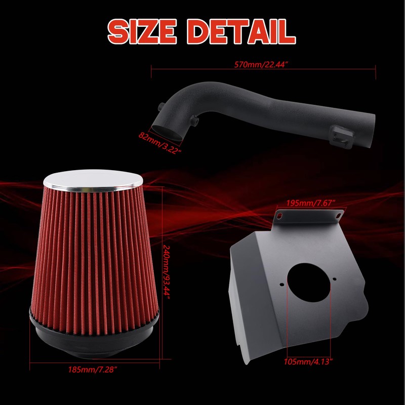 Cold Air Intake System Heat Shield Compatible with 2014 2015