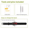 ULLCHRO Unisex Perlon Nylon Bracelet with Stainless Steel Silver Buckle,