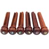 30pcs Cocobolo Guitar Bridge Pins, Vintage Style, Slotted w/Green Abalone