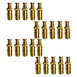 Wood Grip 20 Pack Pool Cover Anchors Concrete and Pavers Deck - Universal Size Fits 3/4" Hole - for Pool Safety Cover Installation - Durable Brass Pool Cover Anchors and Head Screw Bolts