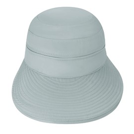 Women's Sun Hat UPF 50+ UV Protection Hat Foldable Wide Brim Beach Hats Sunbonnet with Detachable Top Breathable Summer Sun Visor Cap Outdoor Peaked Cap for Travel Vacation Swimming Pool Camping