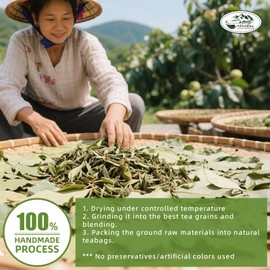 Soursop Leaves Tea Bag, Pure Natural Soursop Leaf, Boosting Immune, Improving Sleep & Skin Health, Hoja Guanabana Tea（30 Bags)