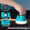 Large Capacity Lithium Battery Portable Flashlight LED Solar Camping Light