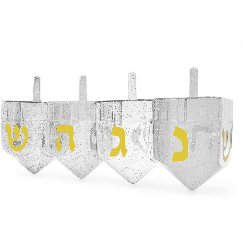 The Dreidel Company Hanukkah Fillable Transparent Clear Can Be Filled