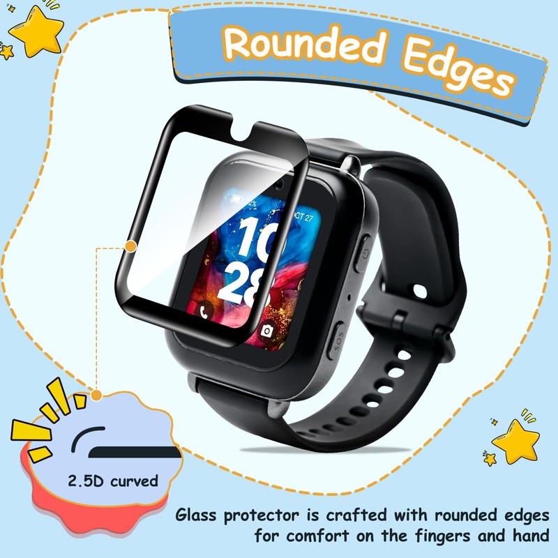 ottpluscase for Bark Watch Screen Protector, [3 Pack] Tempered Glass